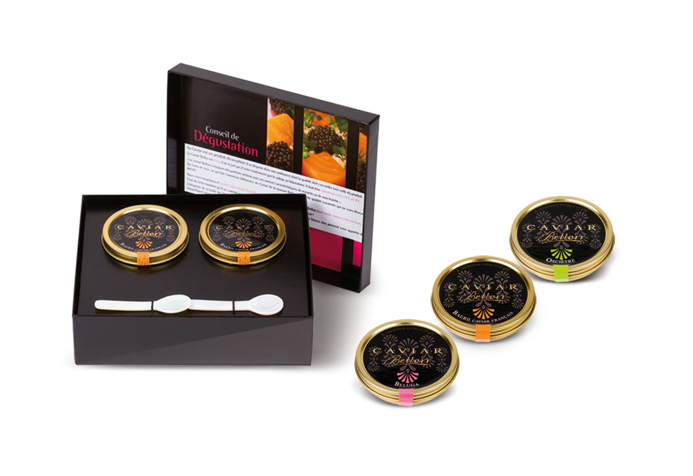 Caviar Bellorr, les packaging